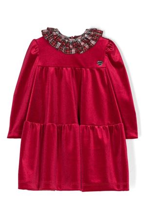 red cotton dress MONNALISA KIDS | 31D91348500043